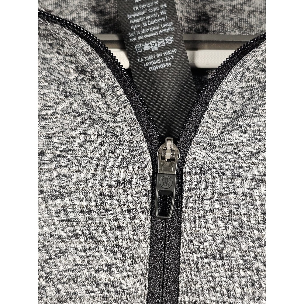 Lululemon Metal Vent Tech Half Zip Mens M Heather Gray Long Sleeve Pullover - Picture 5 of 11